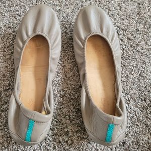 Tieks Taupe Flats 8